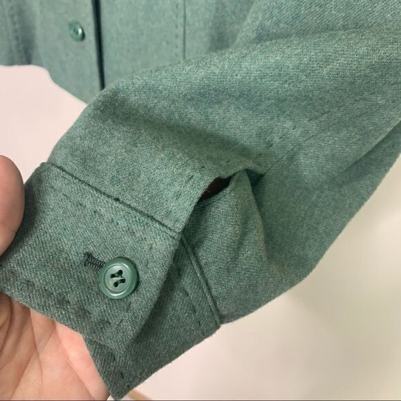 SALE💚Pendleton wool jacket green size 6 petite - Picture 7 of 11